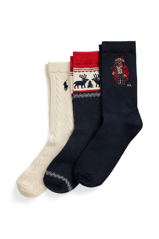 Polo Ralph Lauren skarpetki dziecięce 3-pack skarpetki długie granatowy 444958812001