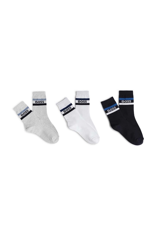 BOSS sosete copii 3-pack sosete lungi bleumarin J51585.