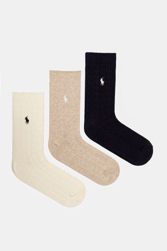 Polo Ralph Lauren skarpetki 3-pack skarpetki długie granatowy 455955242