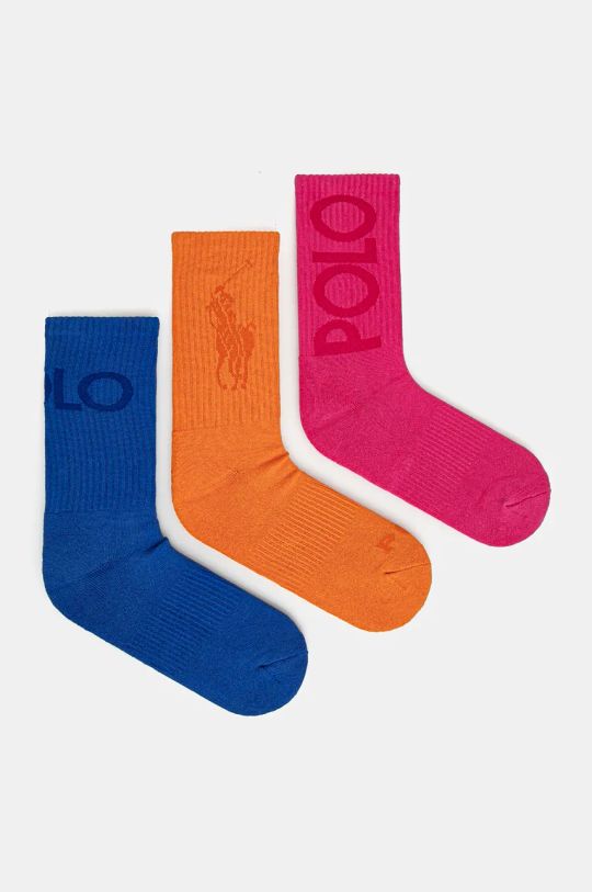 Polo Ralph Lauren skarpetki 3-pack skarpetki długie multicolor 455956256