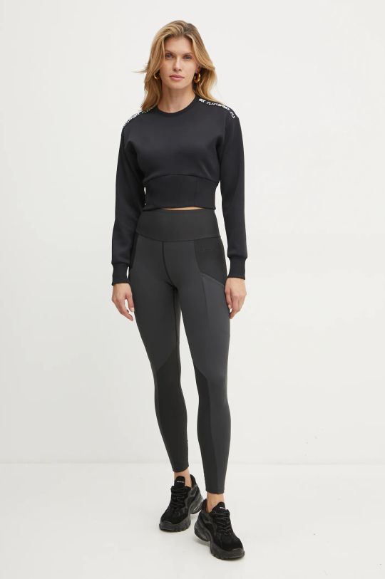 PLEIN SPORT legginsy AADC.WJT2009.STE003N czarny AW24