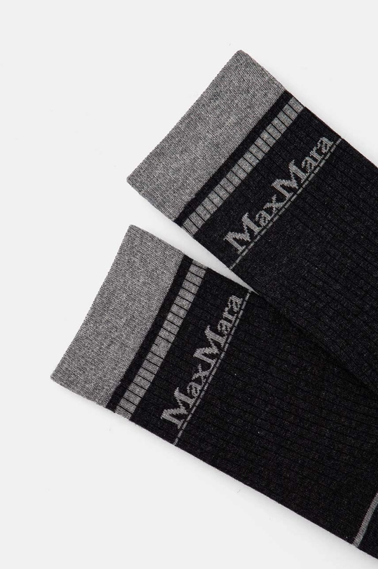 Чорапи с кашмир Max Mara Leisure 2426556018600 сив AW24