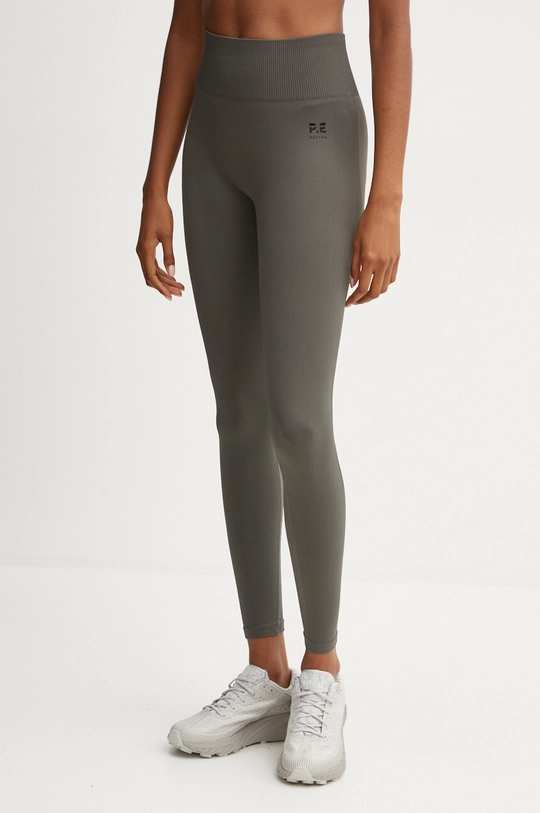 P.E Nation leggins de antrenament Restore Seamless tricotaj verde 243G295