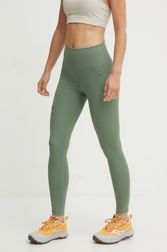 Fjallraven leggins sport Abisko tricotaj verde F84773.614