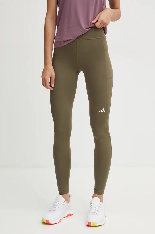 adidas Performance leggins de alergare Own The Run tricotaj verde IX2867