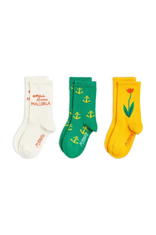 viacfarebná Detské ponožky Mini Rodini Mallorca 3-pak Detský