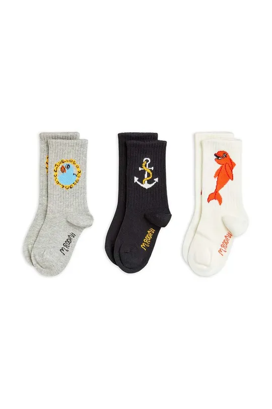 чорний Дитячі шкарпетки Mini Rodini Dolphin 3-pack Дитячий