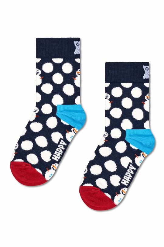 Happy Socks skarpetki dziecięce Kids 2-Pack Big Dot Socks 2-pack P001695 granatowy AW24