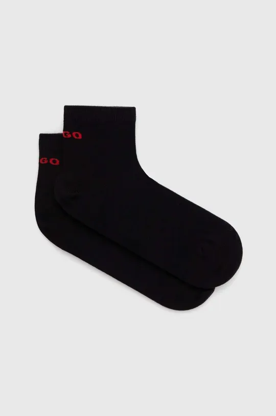 μαύρο Κάλτσες HUGO 2-pack Ανδρικά