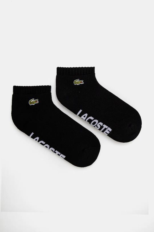 Lacoste sosete 2-pack sosete scurte negru RA2653