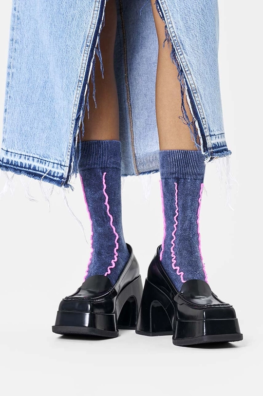 Κάλτσες Happy Socks Denim Sock P001299 σκούρο μπλε AW24