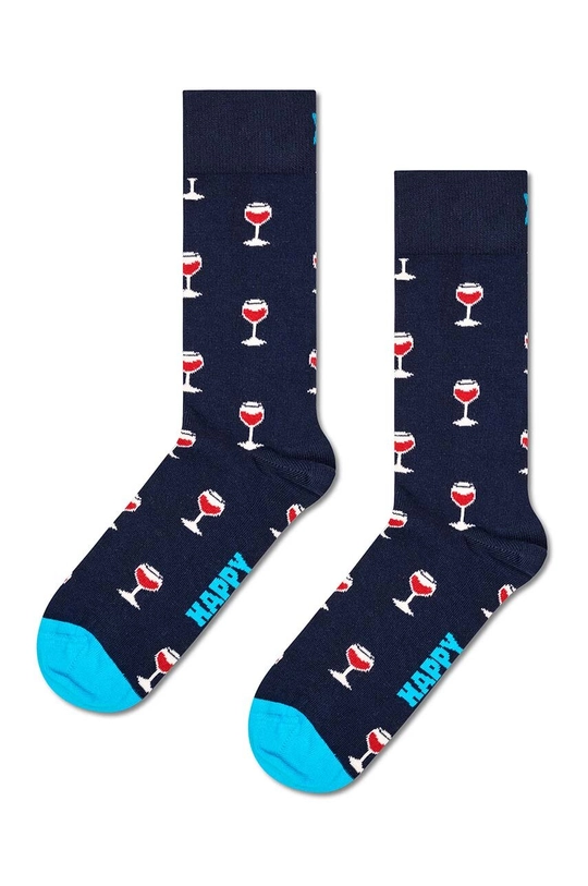 Happy Socks sosete Glass Of Wine Sock sosete lungi bleumarin P001504