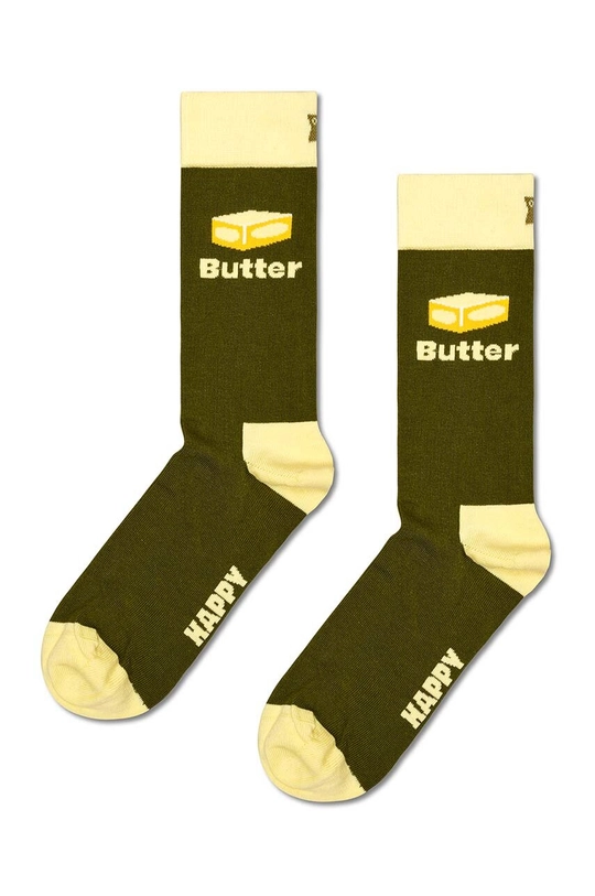 Ponožky Happy Socks Butter Sock dlhé ponožky zelená P001580