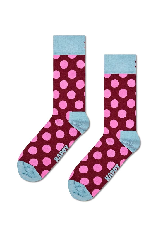 Happy Socks sosete Big Dot Sock sosete lungi rosu P001586