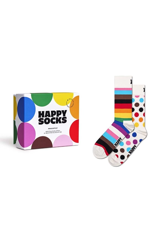 Κάλτσες Happy Socks GIFTBOX 2-pack ψηλές κάλτσες πολύχρωμο P001718