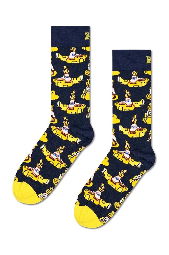 Κάλτσες Happy Socks Yellow Submarine Sock ψηλές κάλτσες σκούρο μπλε BEA01.6000.