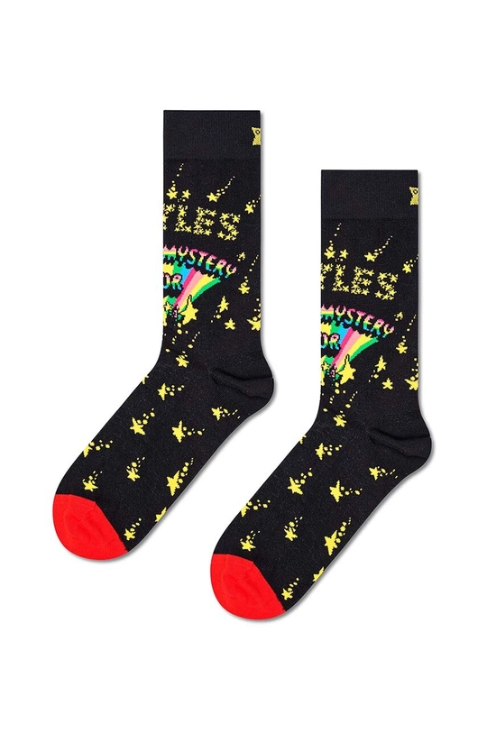 Happy Socks sosete Beatles Magical Mystery Tour sosete lungi negru BEA01.9301