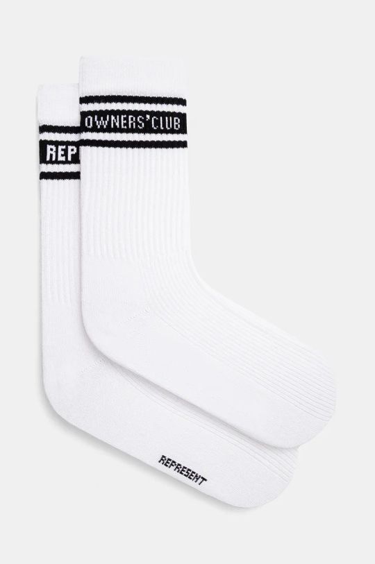 Κάλτσες Represent Represent Owners Club Socks ψηλές κάλτσες λευκό OCM81125.140