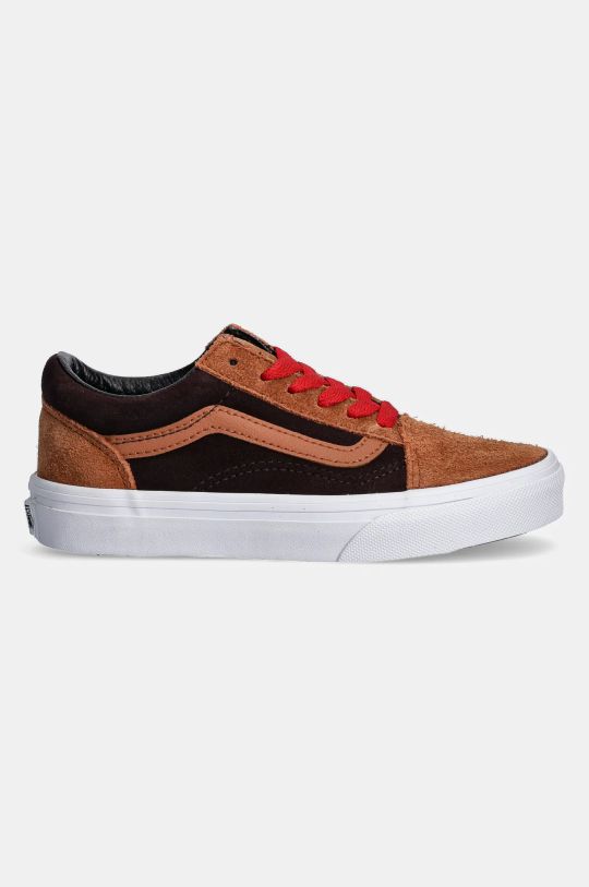 Παιδικά δερμάτινα αθλητικά παπούτσια Vans Old Skool VN000CY8N1Z1 καφέ AW24