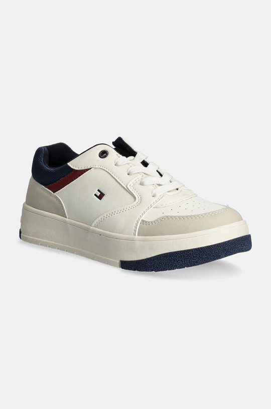 Tommy Hilfiger sneakers pentru copii imitatie de piele intoarsa alb T3X9.33639.35.41