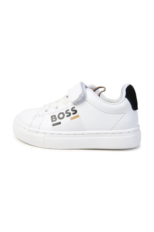 BOSS sneakersy skórzane dziecięce biały J51341.19.21