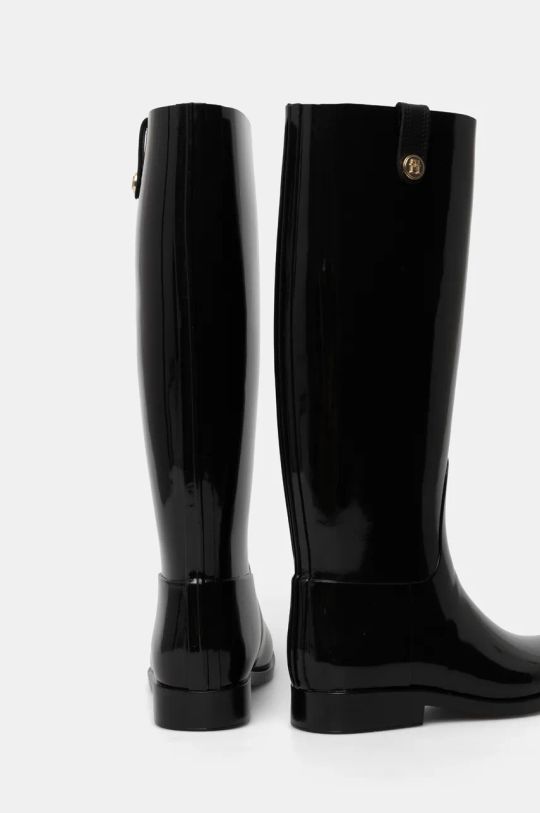 Încălțăminte Tommy Hilfiger cizme TH STUD RUBBER LONG RAINBOOT FW0FW08185 negru