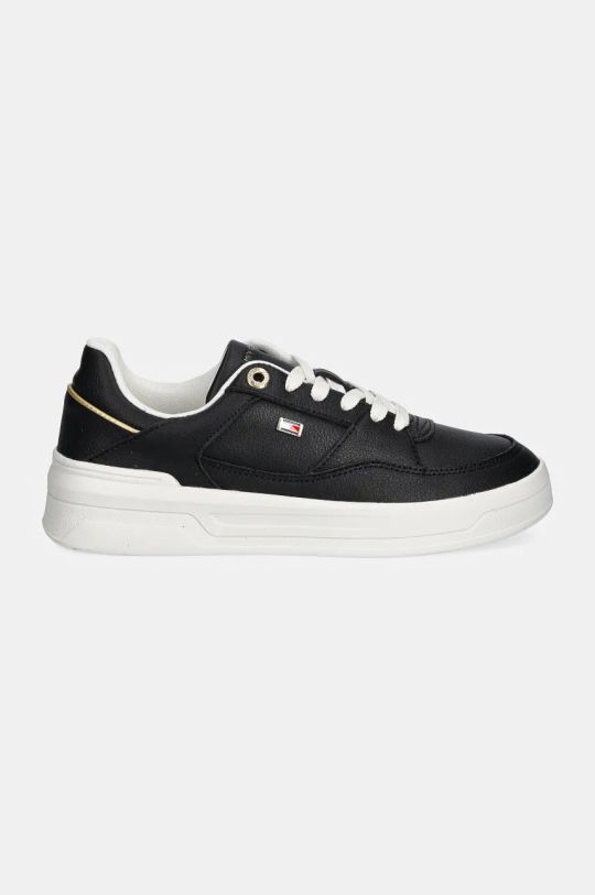 Δερμάτινα αθλητικά παπούτσια Tommy Hilfiger ESSENTIAL BASKET SNEAKER FW0FW08261 μαύρο NC24