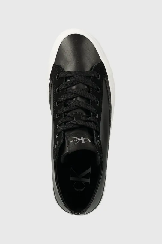 μαύρο Πάνινα παπούτσια Calvin Klein Jeans BOLD VULC FLATF MID MIX ML MTR