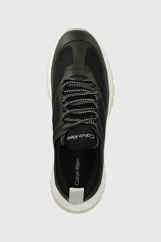 czarny Calvin Klein sneakersy RUNNER LACE UP PEARL MIX M