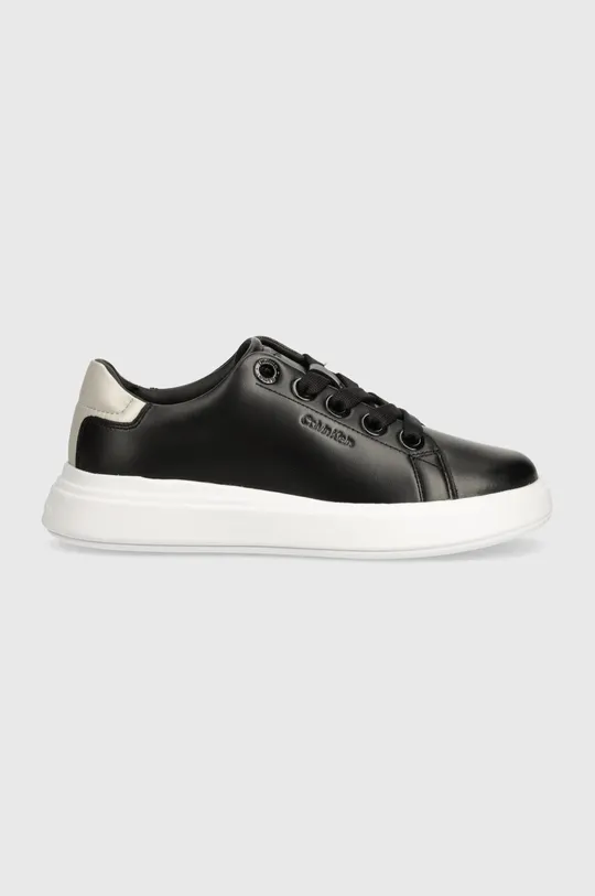 Calvin Klein sneakers in pelle CUPSOLE LACE UP LTH nero