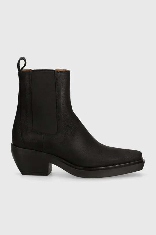 Copenhagen magasszárú cipő velúrból fekete