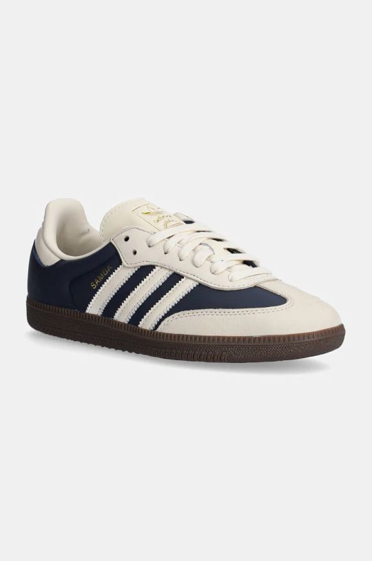 Шкіряні кросівки adidas Originals Samba OG низька блакитний IG1968