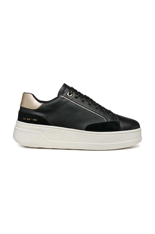 Geox sneakers din piele D SPHERICA ECUB-2 piele întoarsă negru D46WVE.08522.C9999