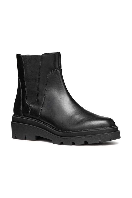 Geox cizme de piele D FELLENY D46XEC.043NH.C9999 negru AW24