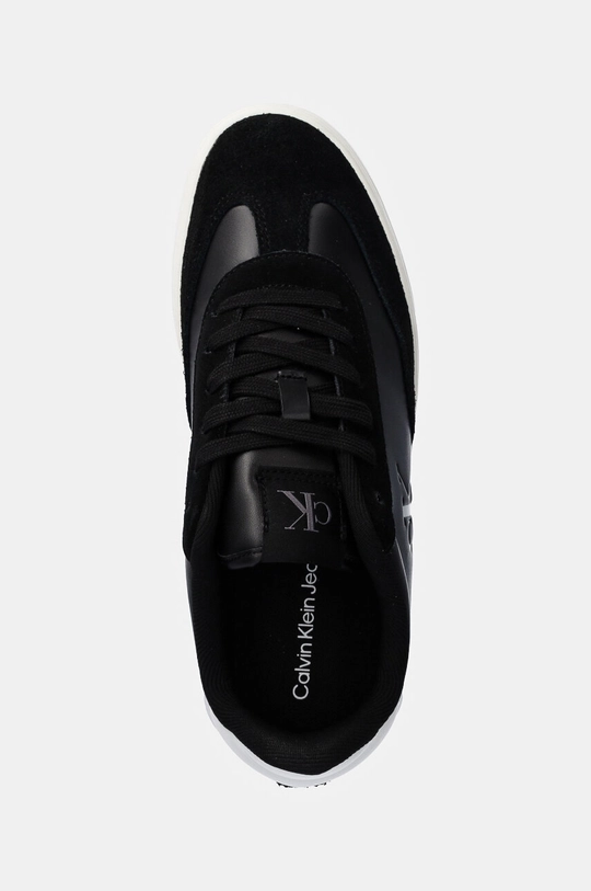 Кожаные кроссовки Calvin Klein Jeans CLASSIC CUPSOLE LOW MG MIX чёрный YW0YW01611