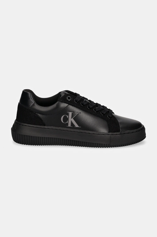 Δερμάτινα αθλητικά παπούτσια Calvin Klein Jeans CHUNKY CUPSOLE LTH MG LTH YW0YW01614 μαύρο NC24