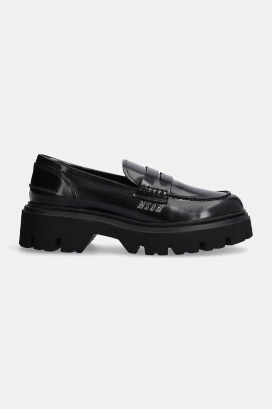 MSGM scarpe in pelle 3741MDS153.513.99 nero AW24