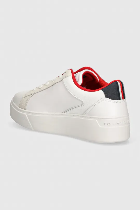 λευκό Δερμάτινα αθλητικά παπούτσια Tommy Hilfiger TH PLATFORM COURT SNEAKER NBK