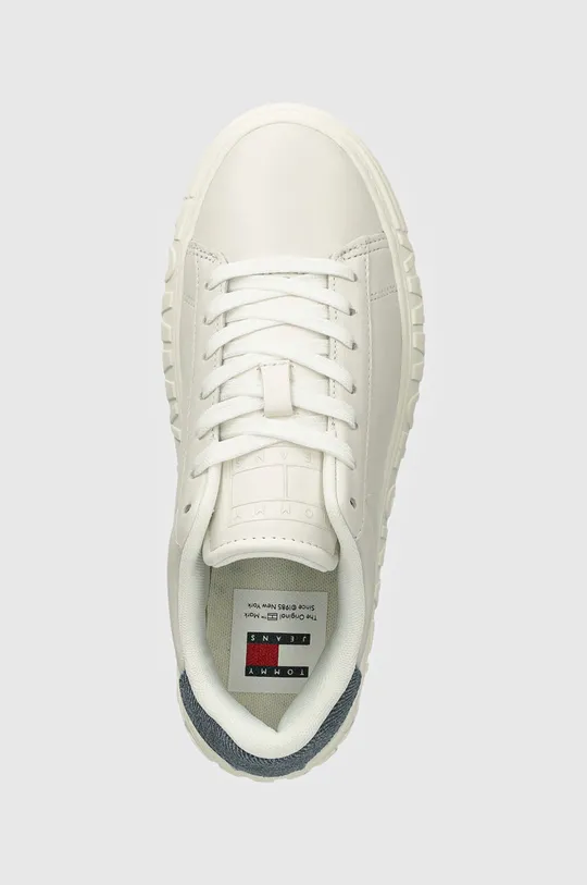 λευκό Δερμάτινα αθλητικά παπούτσια Tommy Jeans TJW FANCY LEATHER CUPSOLE
