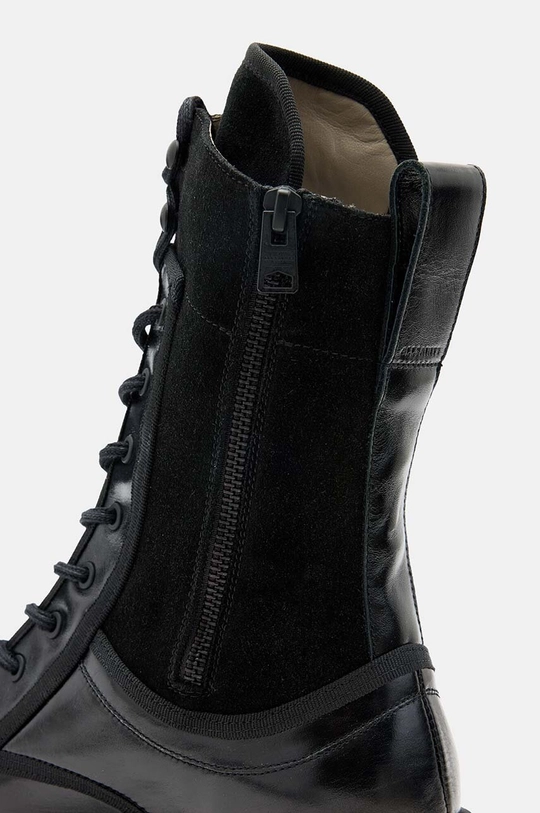 Δερμάτινες μπότες AllSaints Alexia Boot μαύρο W063FB