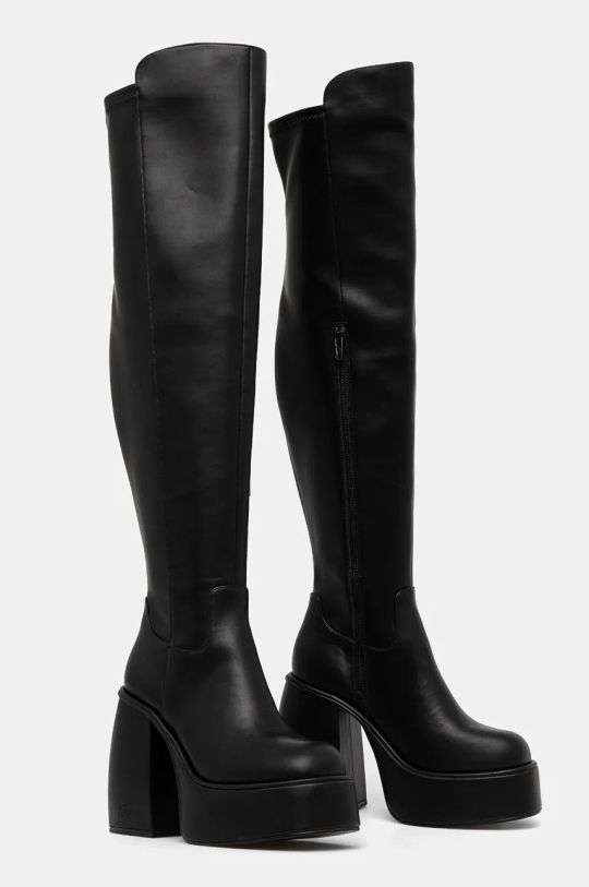 Obutev Elegantni škornji Buffalo Heart Stretch Boot 1220062.BLK črna