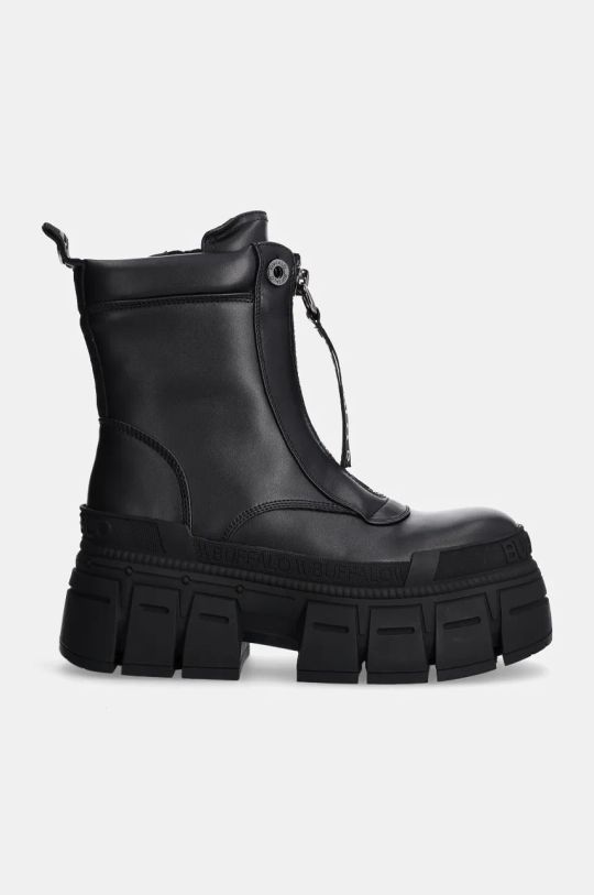 Μποτάκια εργασίας Buffalo Gospher Zip Boot 1622350.BLK μαύρο AW24