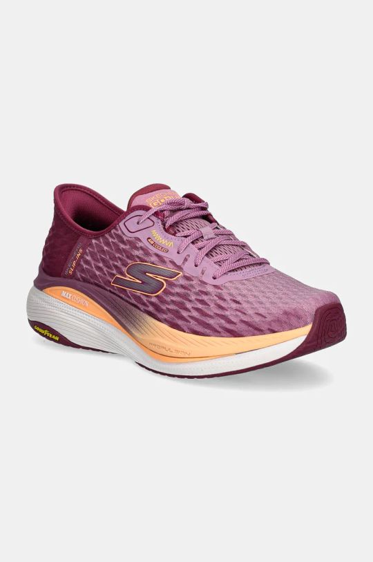 Skechers buty do biegania Max Cushioning Propulsion - Vitality syntetyczny fioletowy 128905