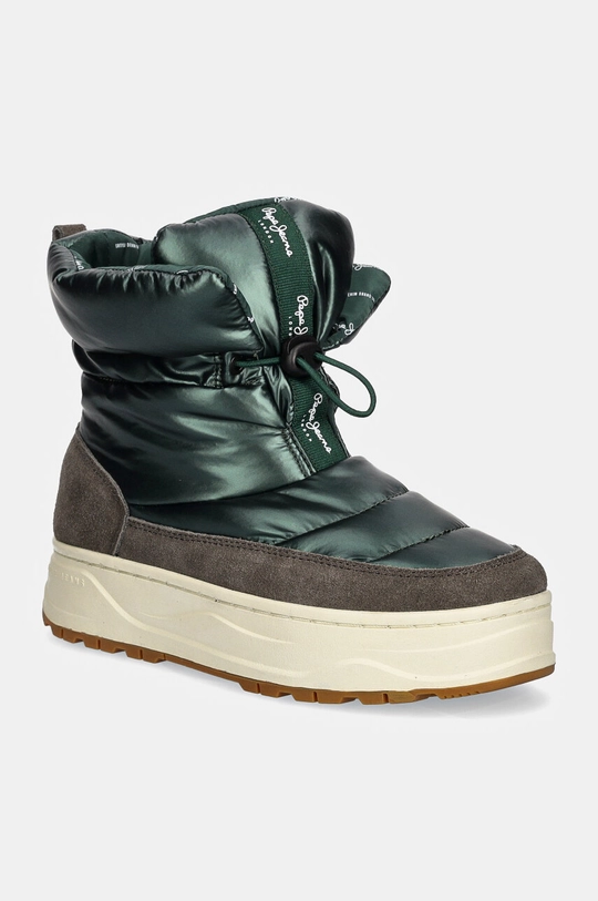 Pepe Jeans stivali da neve PLS50554 pelle scamosciata verde PLS50554