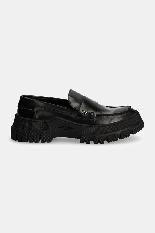 Weekend Max Mara mocasini de piele CONERO 2425526015600.B.CONERO negru AW24