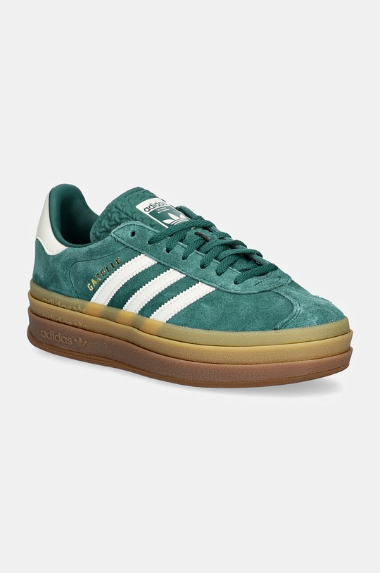 Tenisky adidas Originals Gazelle Bold W imitácia kože zelená JI0325