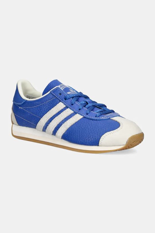 Δερμάτινα αθλητικά παπούτσια adidas Originals Country OG W φλατ μπλε JI1345