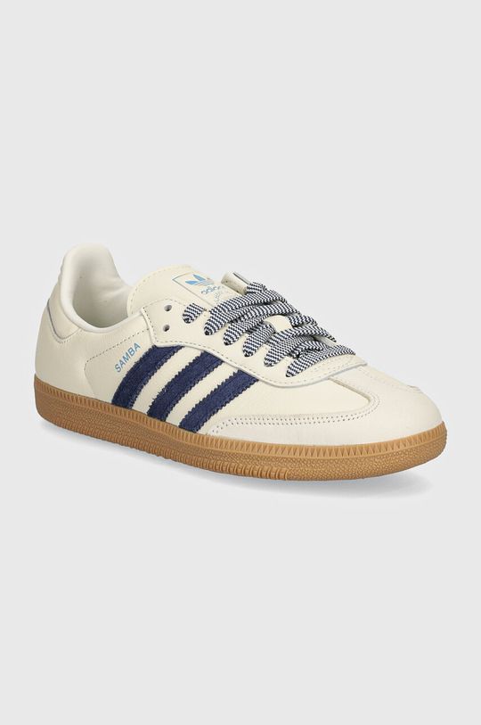 adidas Originals leather sneakers Samba OG W beige color JI3907 at PRM US