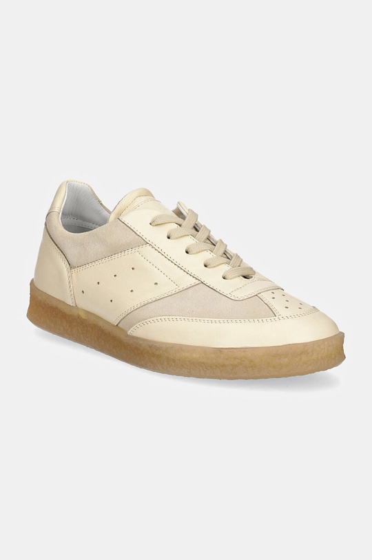 MM6 Maison Margiela sneakersy skóra zamszowa beżowy S59WS0212.P7984