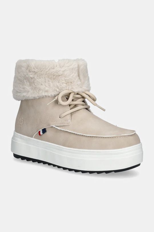 Sněhule U.S. Polo Assn. ICY textilní béžová ICY001W.DHF1